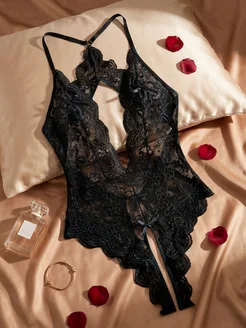 Скидка на Кружевное нижнее белье боди с доступом