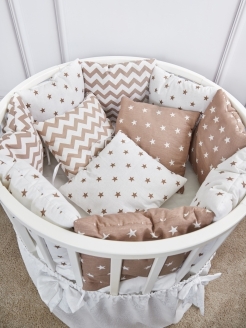 Скидка на Бортики подушки в детскую кроватку новорожденного малыша