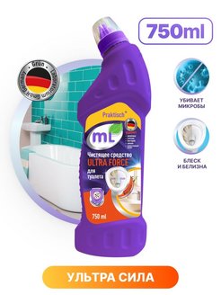 Скидка на Чистящее средство для унитаза и ванны, против микробов,750мл