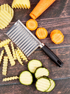 Скидка на Нож для фигурной резки овощей, нож фигурный слайсер