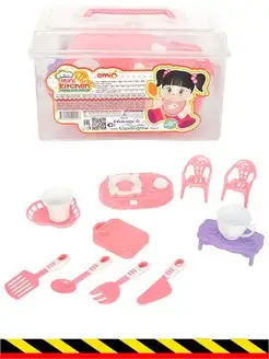 Скидка на Детский игровой набор посуды для девочки, чайный сервис