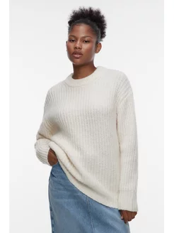 Скидка на Свитер крупной вязки с шерстью альпака