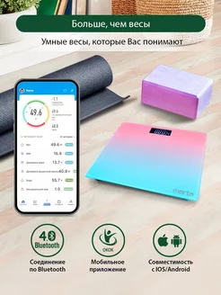 Скидка на Весы напольные умные с Bluetooth для веса, 25х21