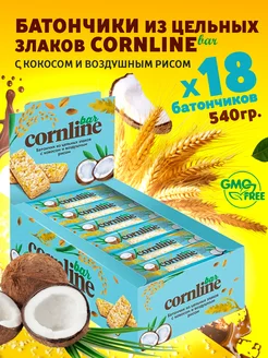 Скидка на Злаковый батончик мюсли CORNLINE кокос 18шт x 30г