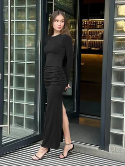 Скидка на Обтягивающие платье с драпировкой