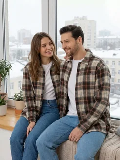 Скидка на Рубашка в клетку фланелевая